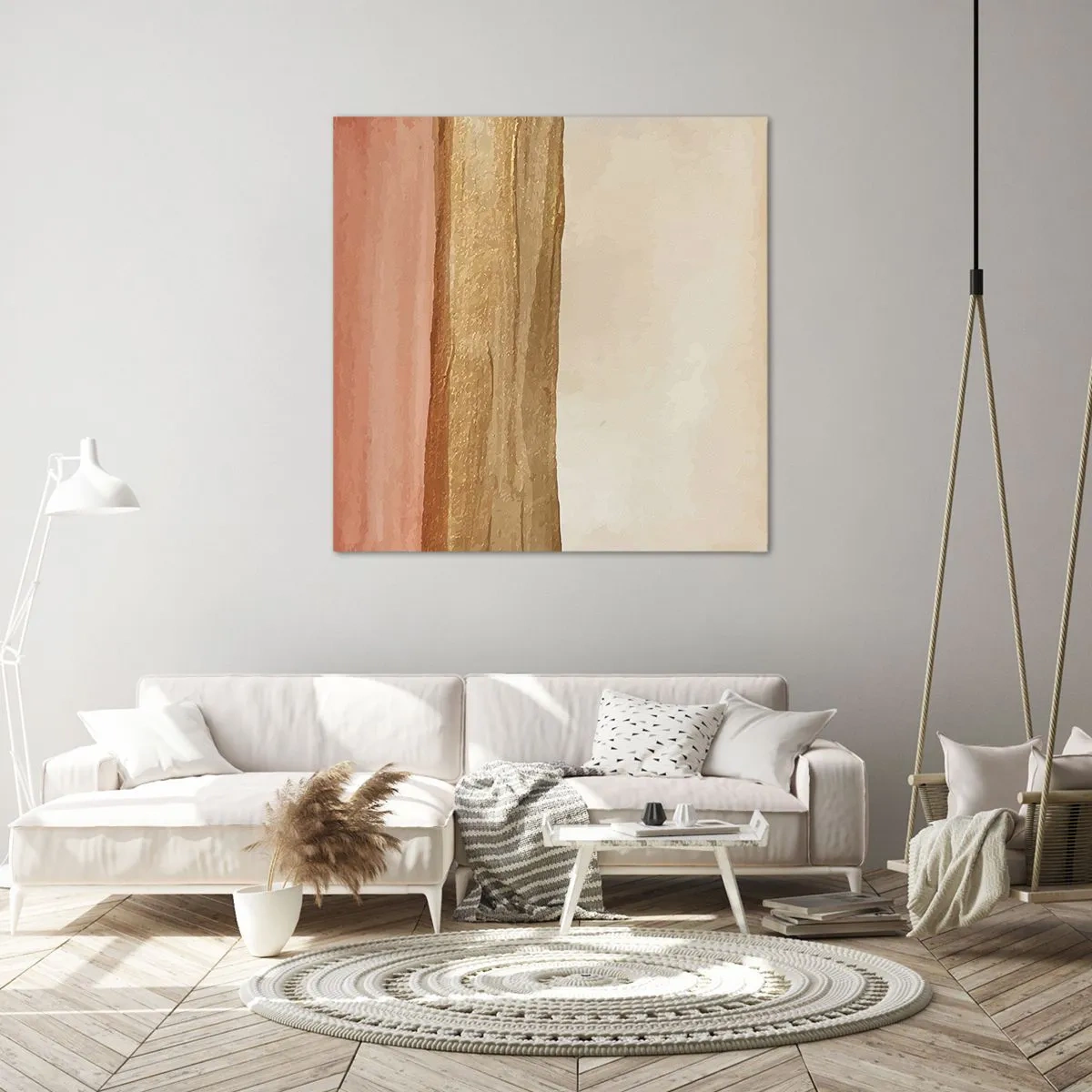 Schilderen op canvas - Verticale compositie - 50x50 cm