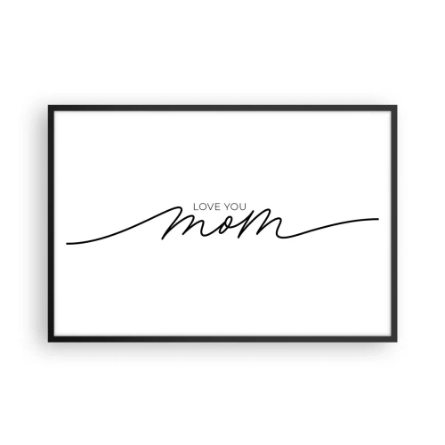 Poster in een zwarte lijst - Grote emotie - 91x61 cm