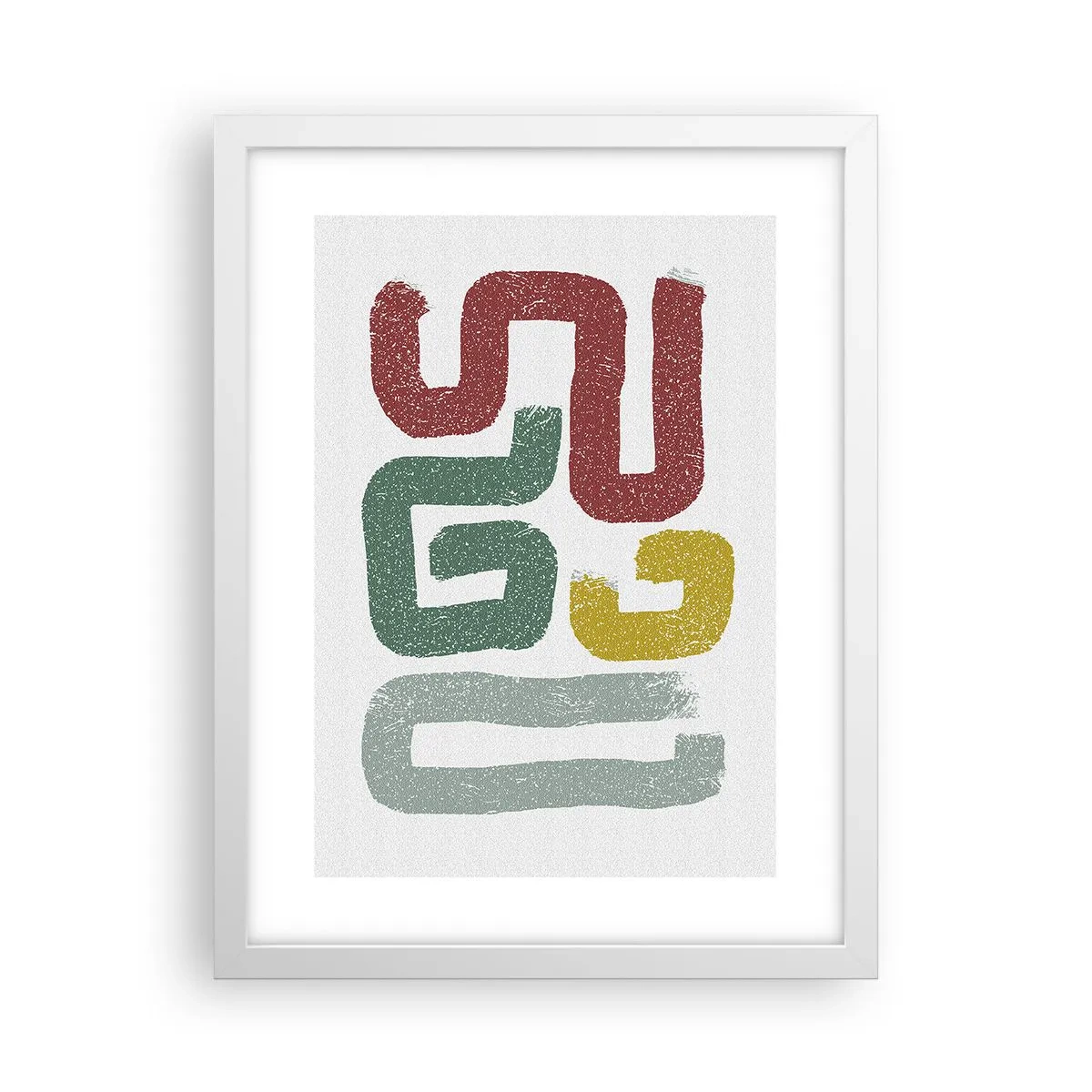Poster in een witte lijst - In een onbekende taal - 30x40 cm