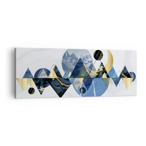 Schilderen op canvas - Geometrisch landschap - 140x50 cm