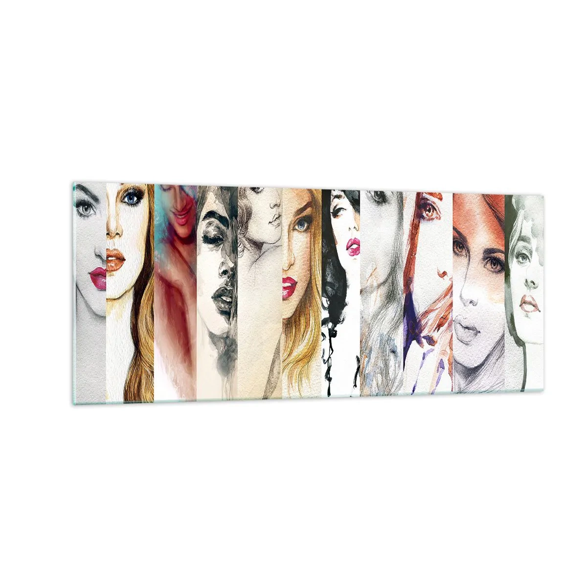 Schilderen op glas - En jij bent het altijd - 100x40 cm