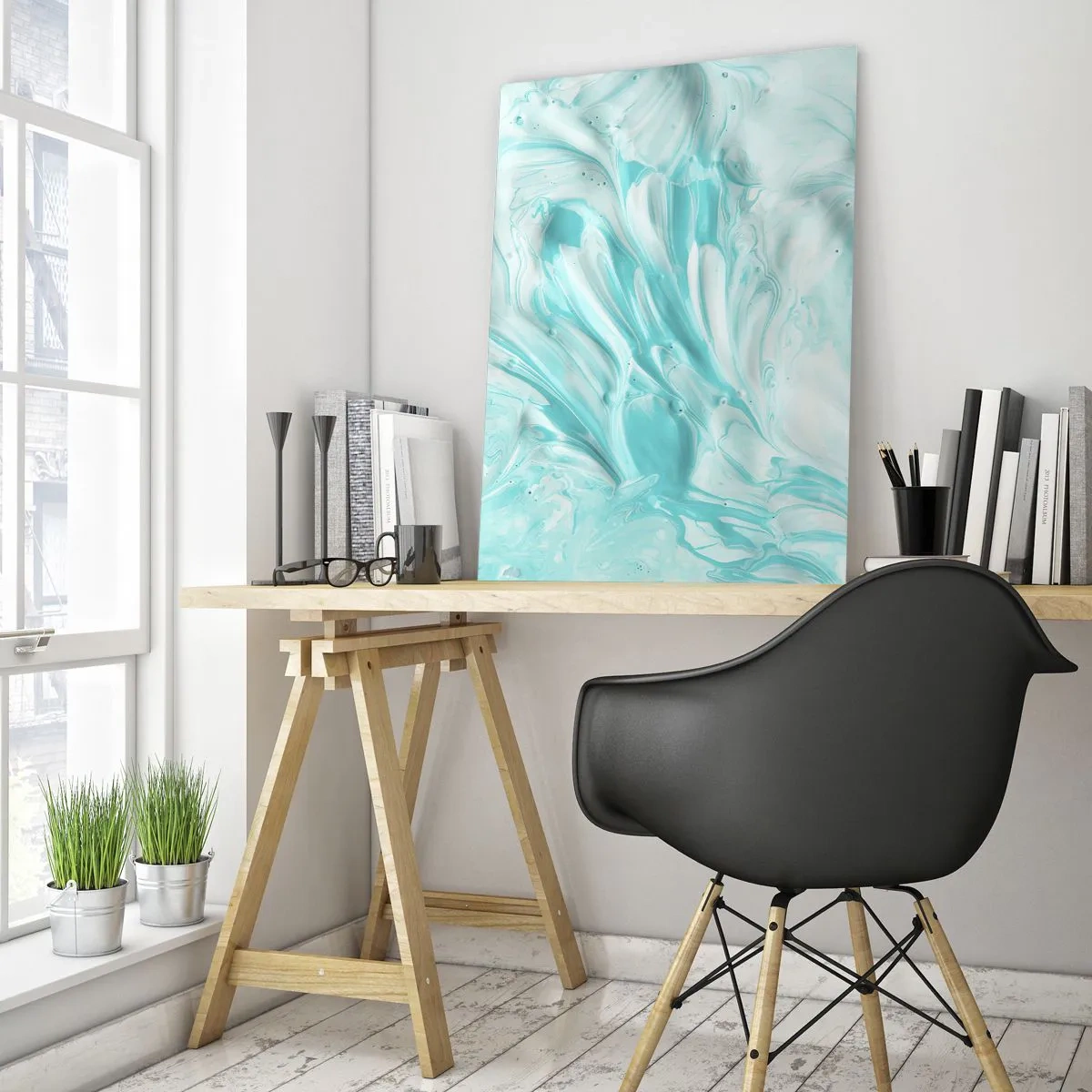 Schilderen op glas - Voor altijd samen - 80x120 cm