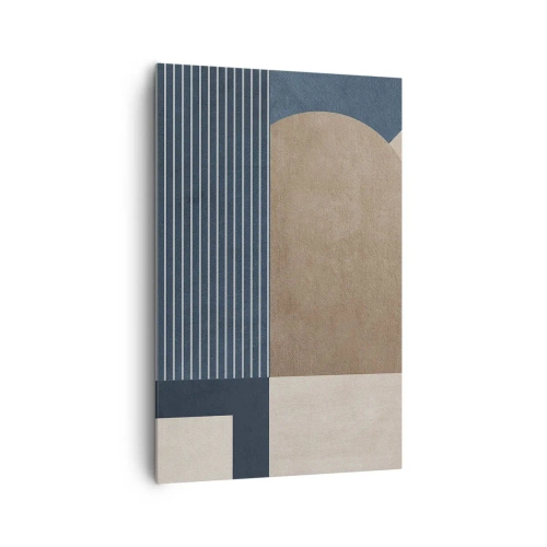 Schilderen op canvas - Een compositie van eenvoud en rondheid - 80x120 cm