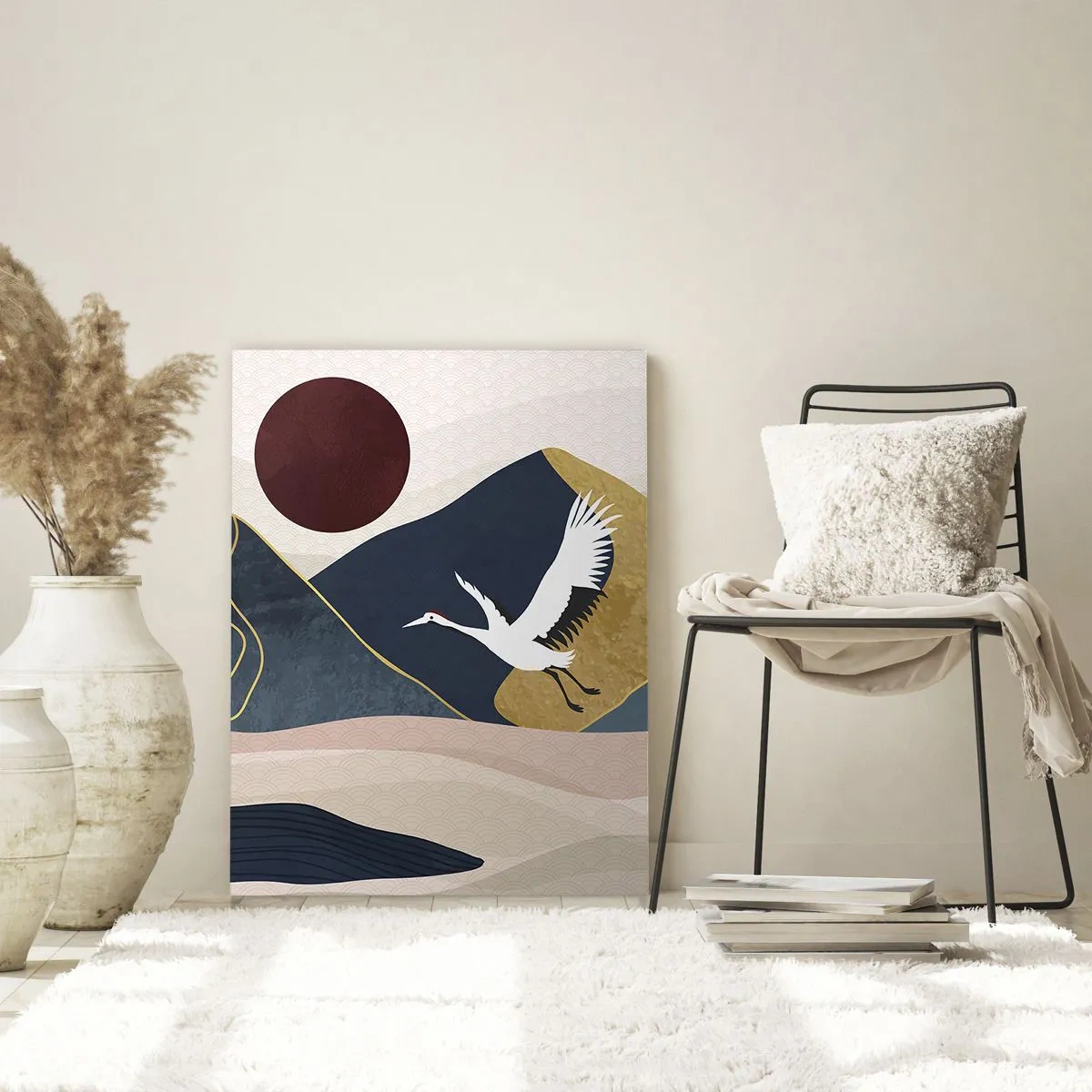 Schilderen op glas - Het is weer een dag GEGAAN - 70x100 cm