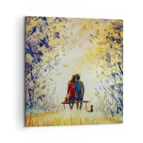 Schilderen op canvas - Een magisch moment - 50x50 cm