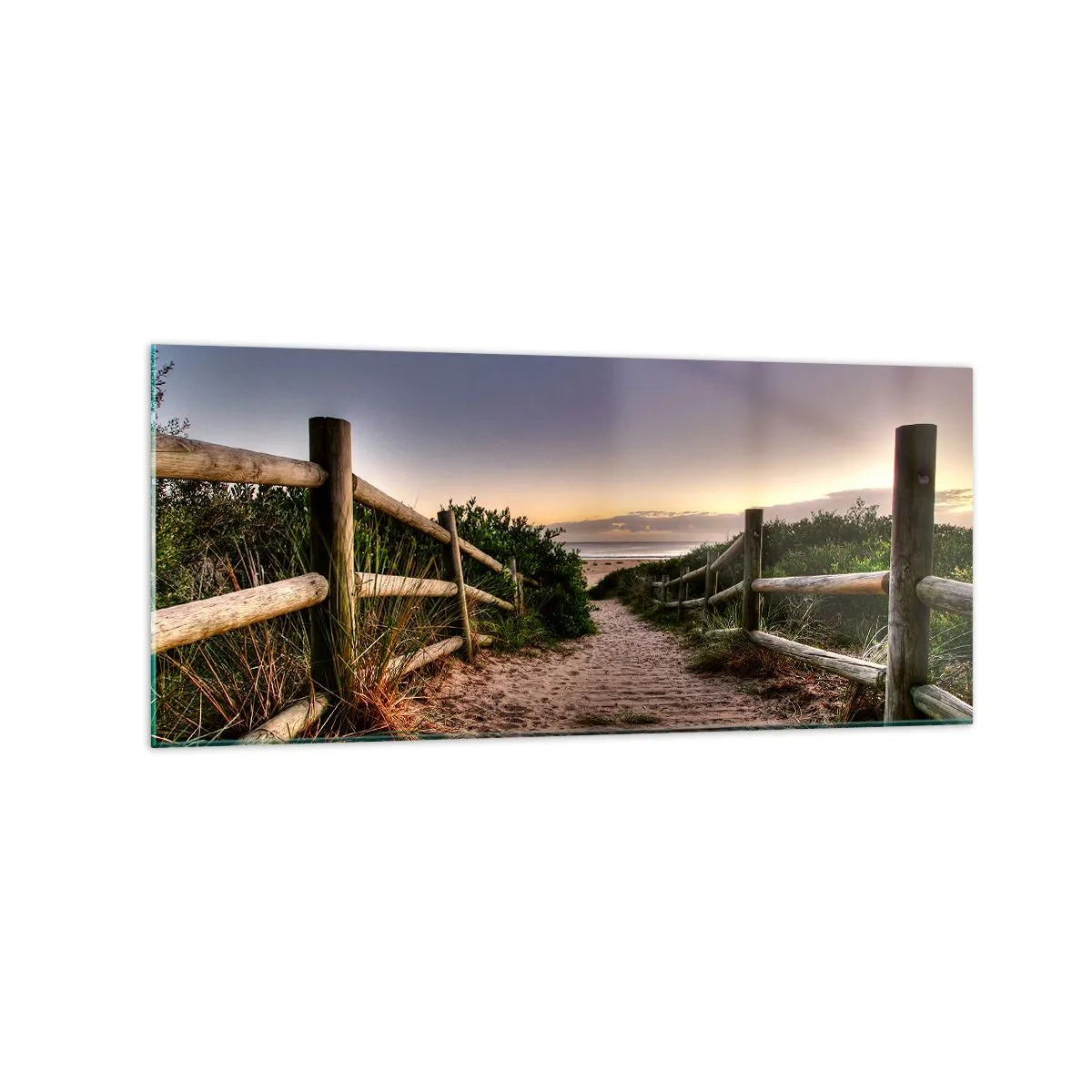 Schilderen op glas - Het doel is al zichtbaar - 120x50 cm