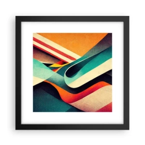 Poster in een zwarte lijst - Intensieve compositie - 30x30 cm