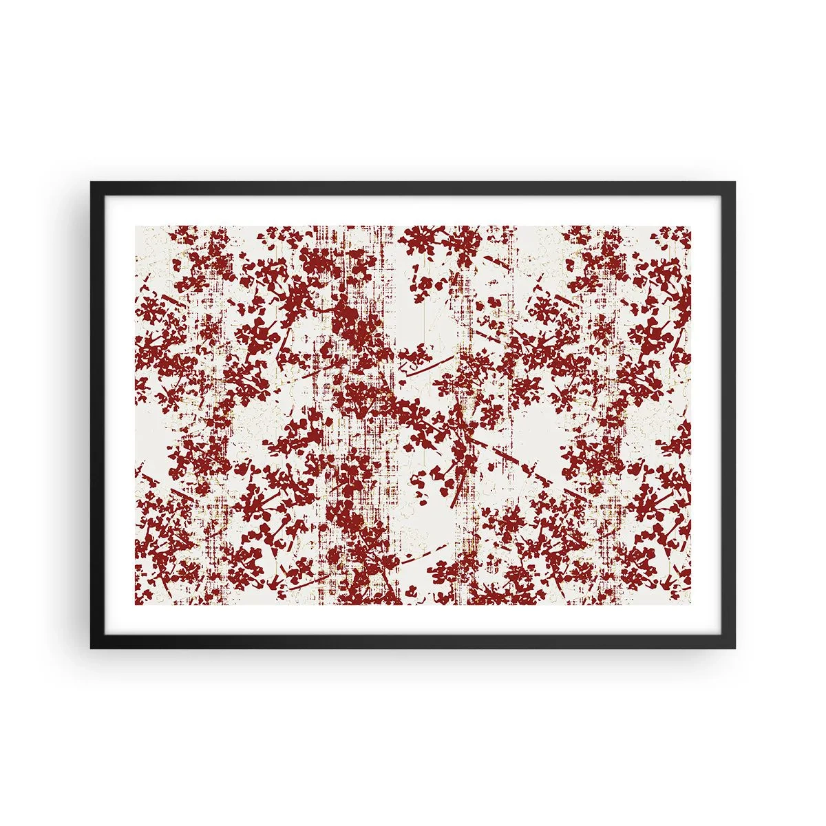 Poster in een zwarte lijst - Zoals oud calico - 70x50 cm