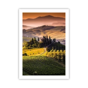 Poster - Arcadia - het Toscaanse landschap - 50x70 cm