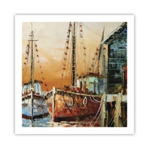 Poster - Een vreedzame terugkeer - 60x60 cm