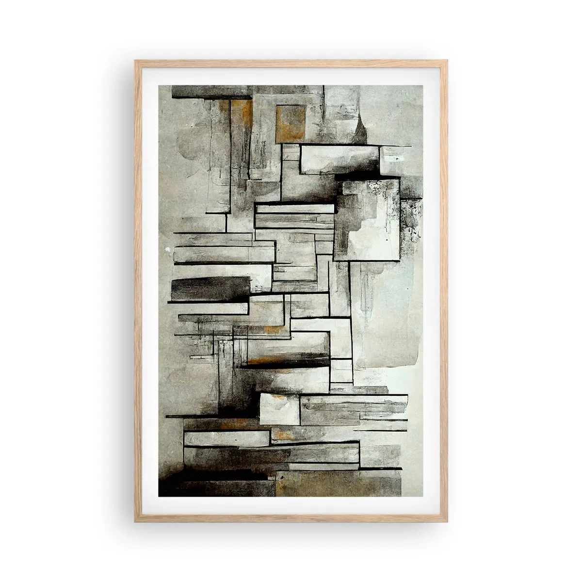 Een poster in een licht eiken lijst - De kracht van eenvoud - 61x91 cm