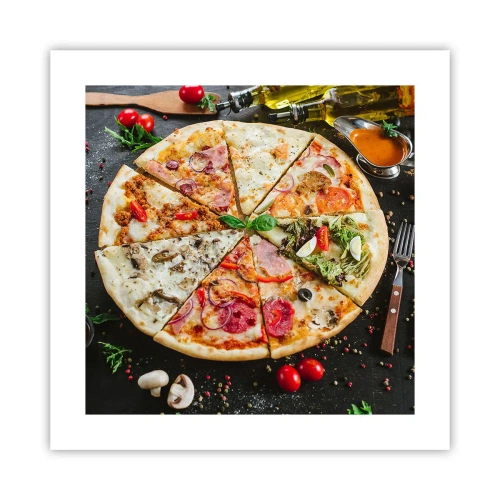 Poster - Een scala aan smaken - 40x40 cm