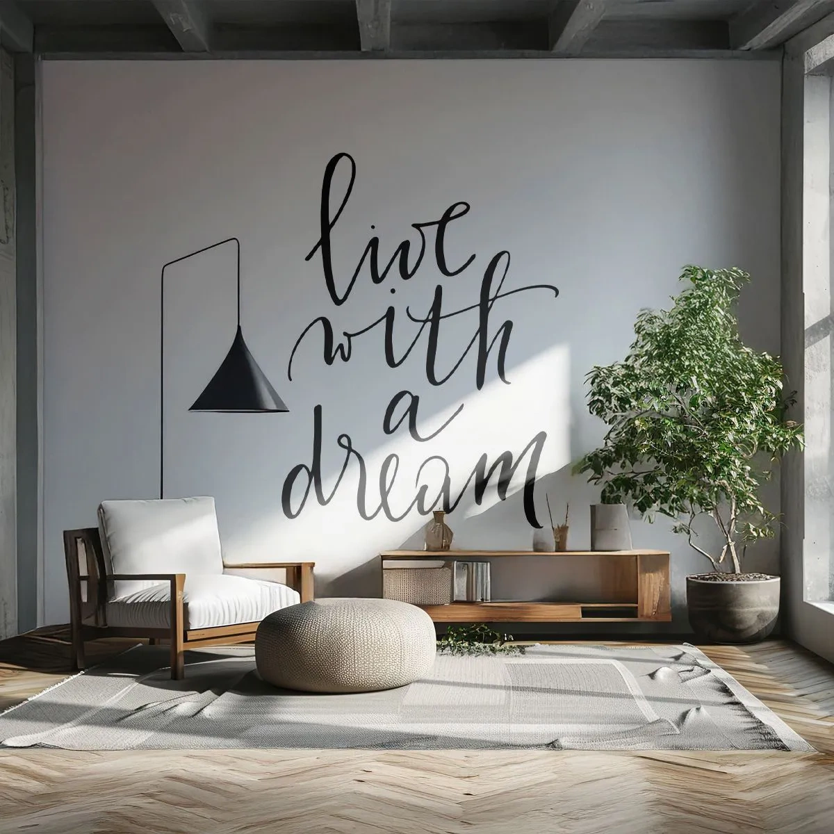 Fotobehang Premium Sand - Natuurlijk - Typografie, Bevestiging, Maxim - 100x70 cm