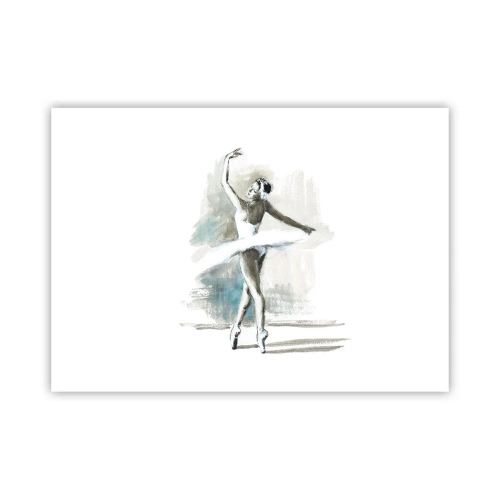 Poster - Betoverd in een zwaan - 70x50 cm