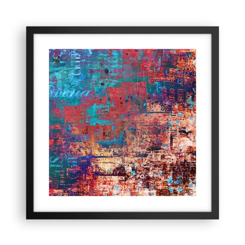 Poster in een zwarte lijst - Geheugen en vergetelheid - 40x40 cm