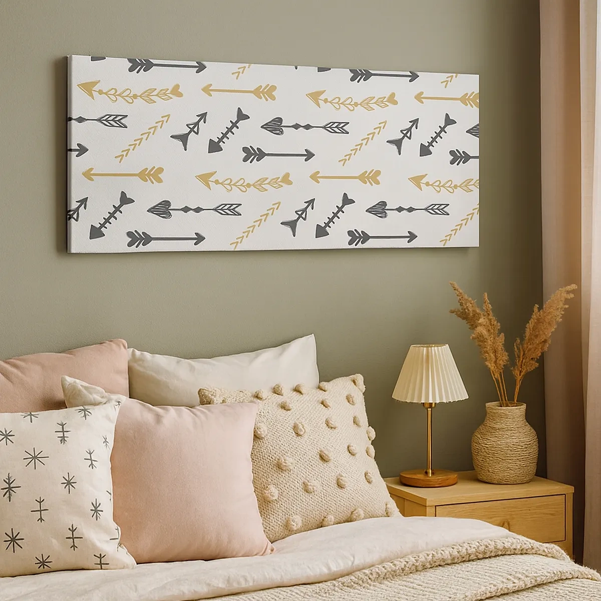 Schilderen op canvas - De droom van de boogschutter - 30x30 cm