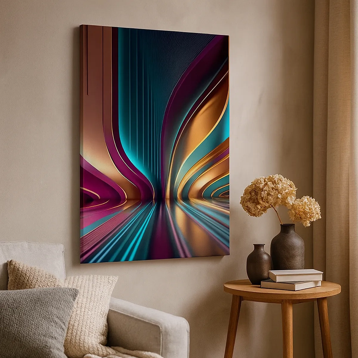 Schilderen op canvas - Architectuur van licht - 50x70 cm