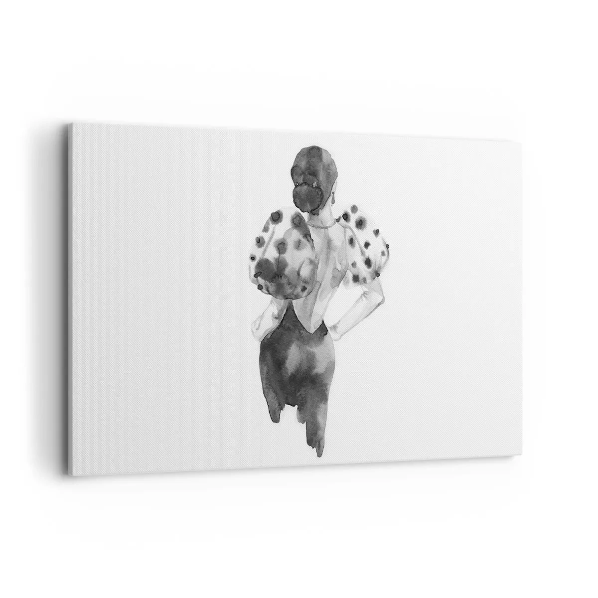 Schilderen op canvas - Ze kwam langs - 120x80 cm