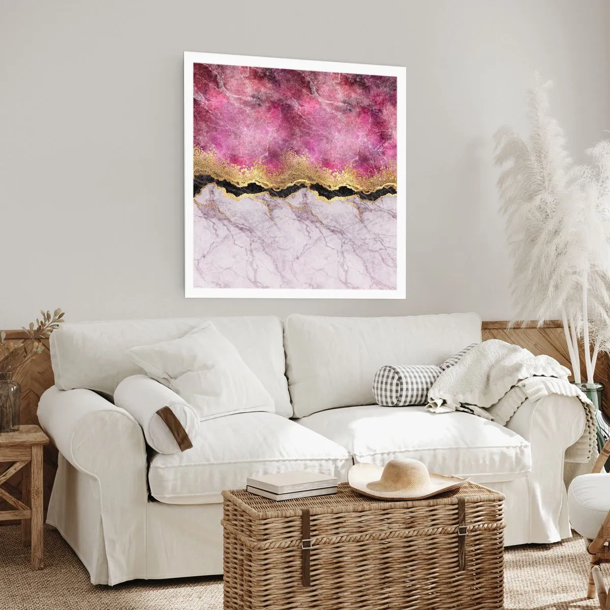 Poster - Op de grens - 40x40 cm