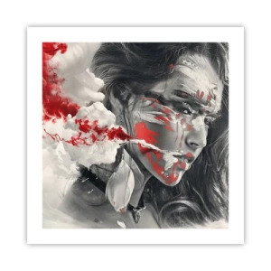 Poster - In de dampen van absurditeit - 50x50 cm