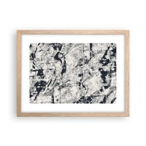 Een poster in een licht eiken lijst - Interpenetratie van tegenstellingen - 40x30 cm
