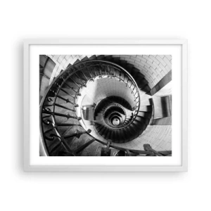 Poster in een witte lijst - Hoger en hoger - 50x40 cm