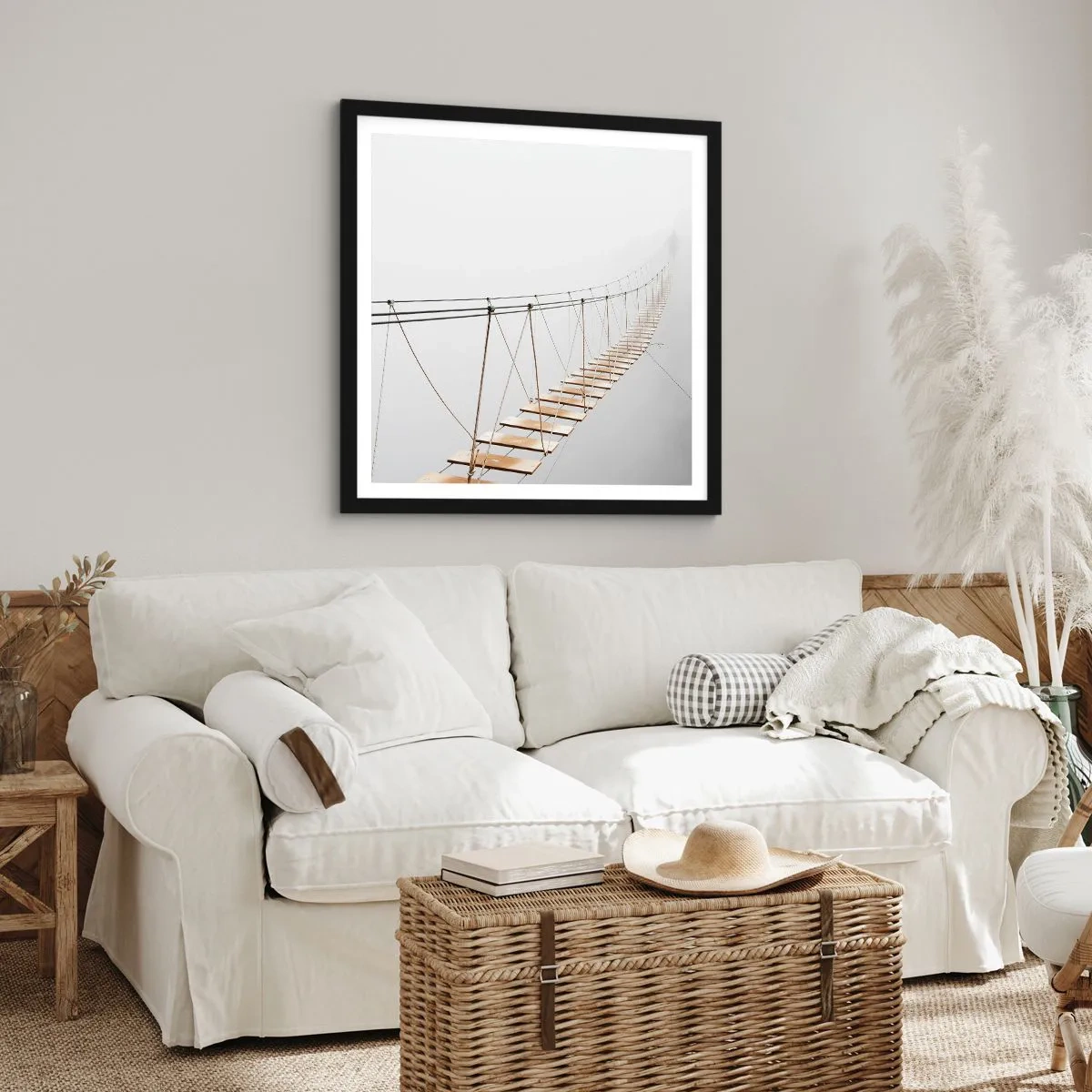 Poster in een zwarte lijst - Waar zal het je brengen? - 50x50 cm