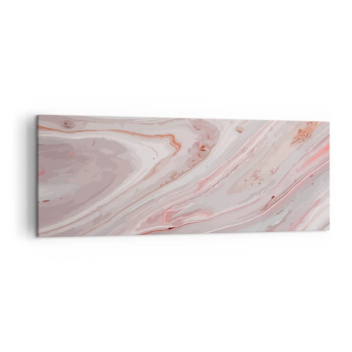Schilderen op canvas - Roze vloeistof - 140x50 cm
