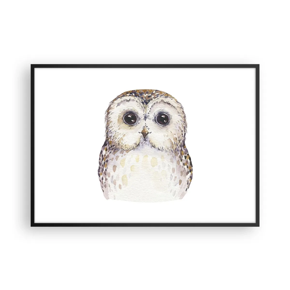 Poster in een zwarte lijst - Kijk in mijn ogen - 100x70 cm