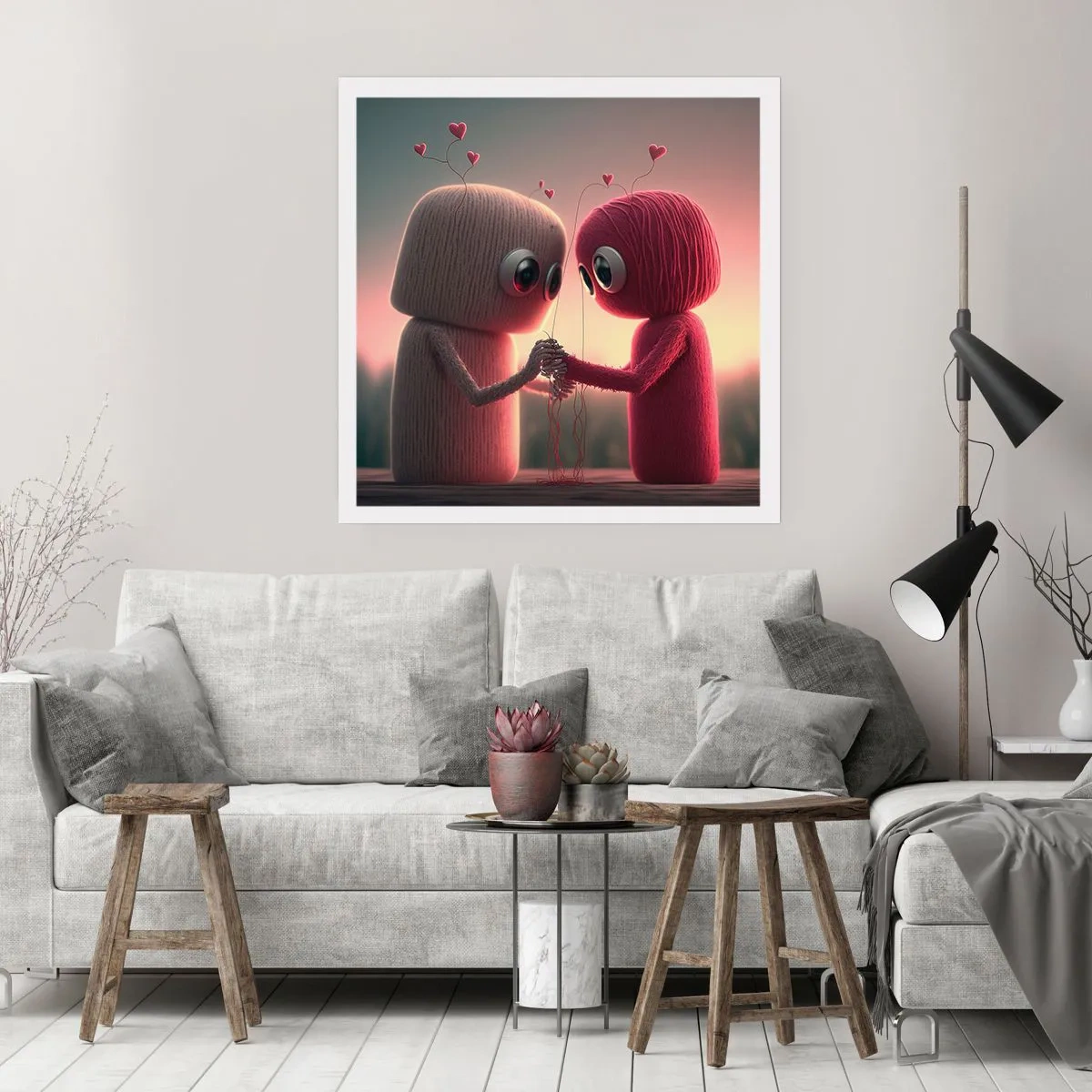 Poster - Iedereen mag liefhebben - 40x40 cm