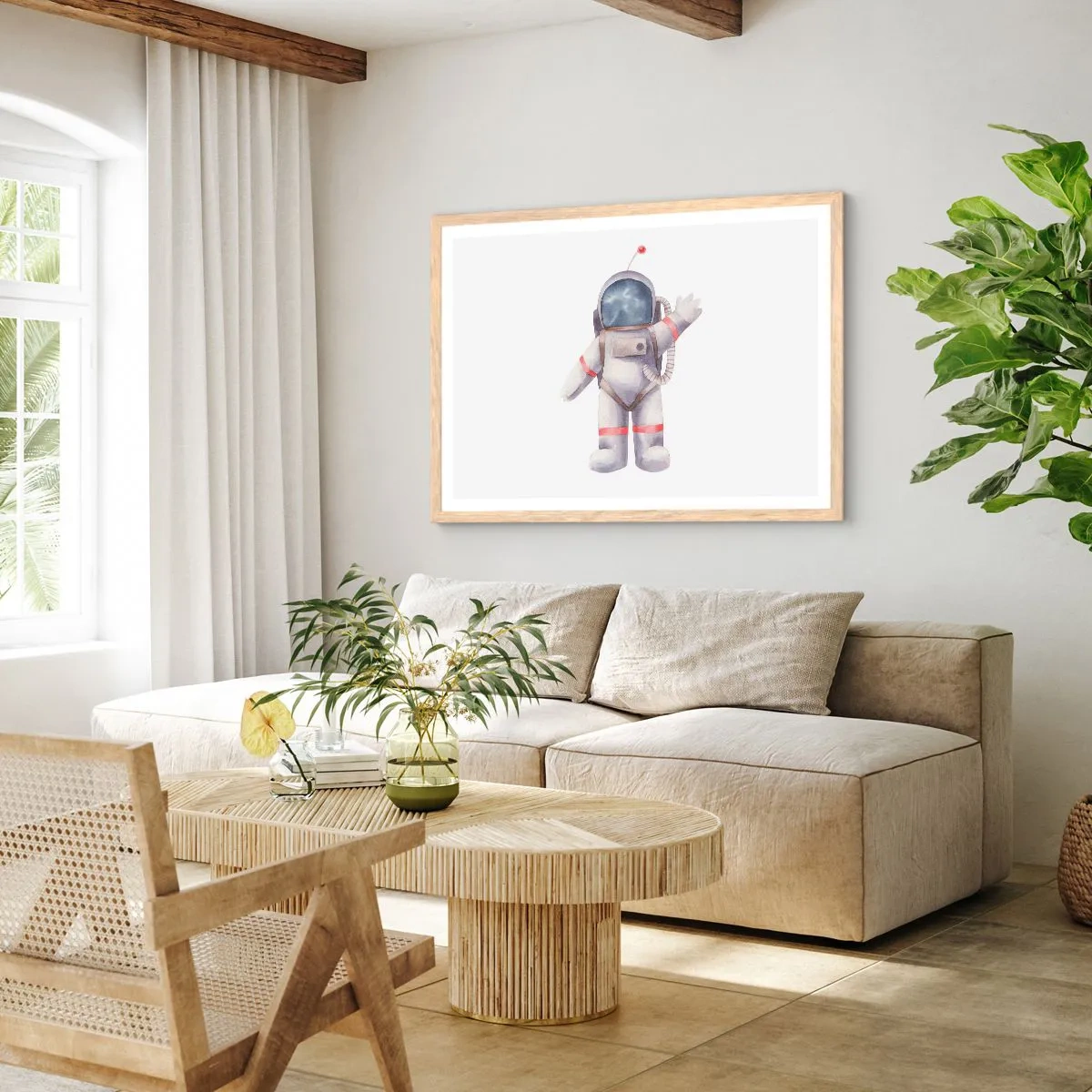 Een poster in een licht eiken lijst - Tot ziens! - 40x30 cm