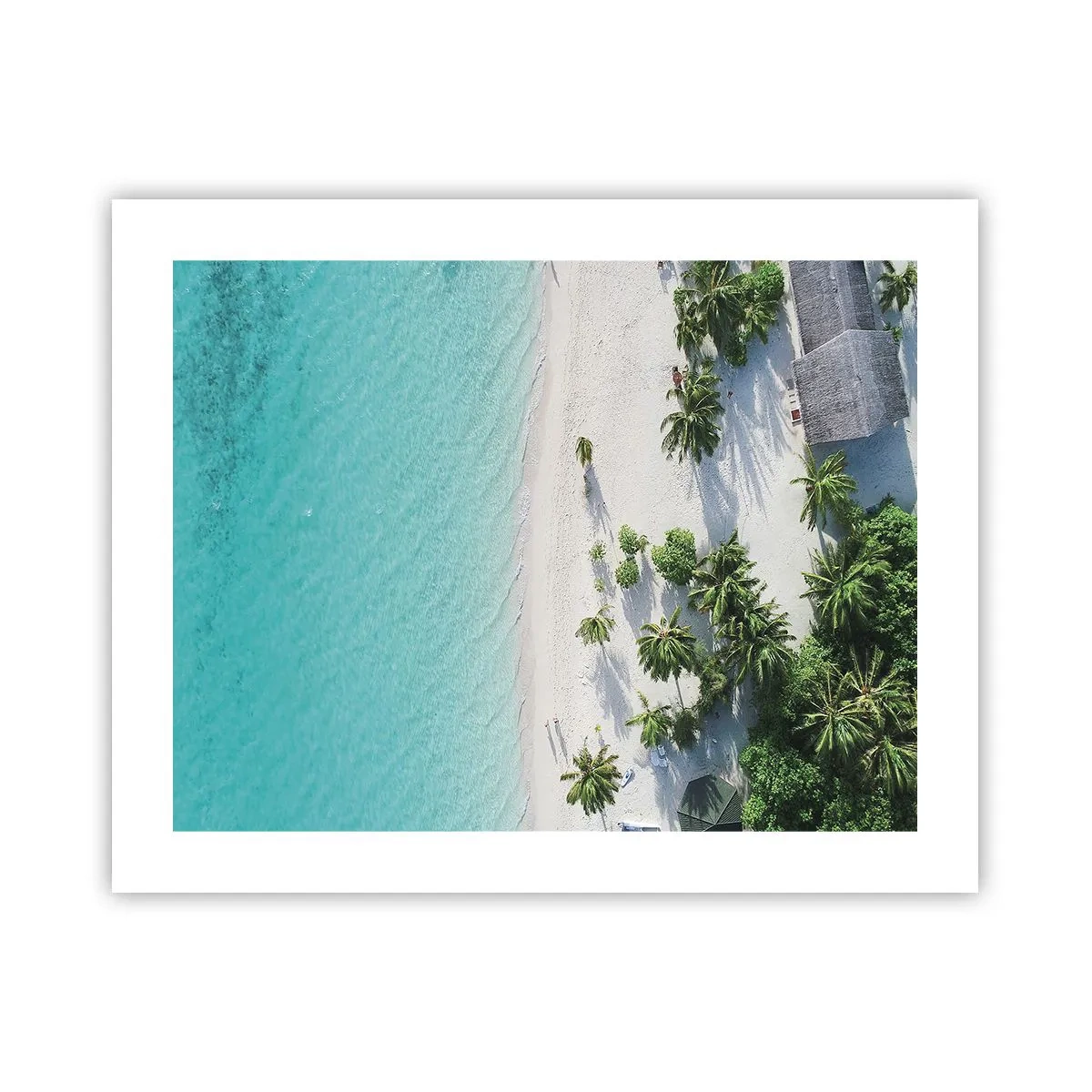 Poster - Een vakantie in het paradijs - 50x40 cm