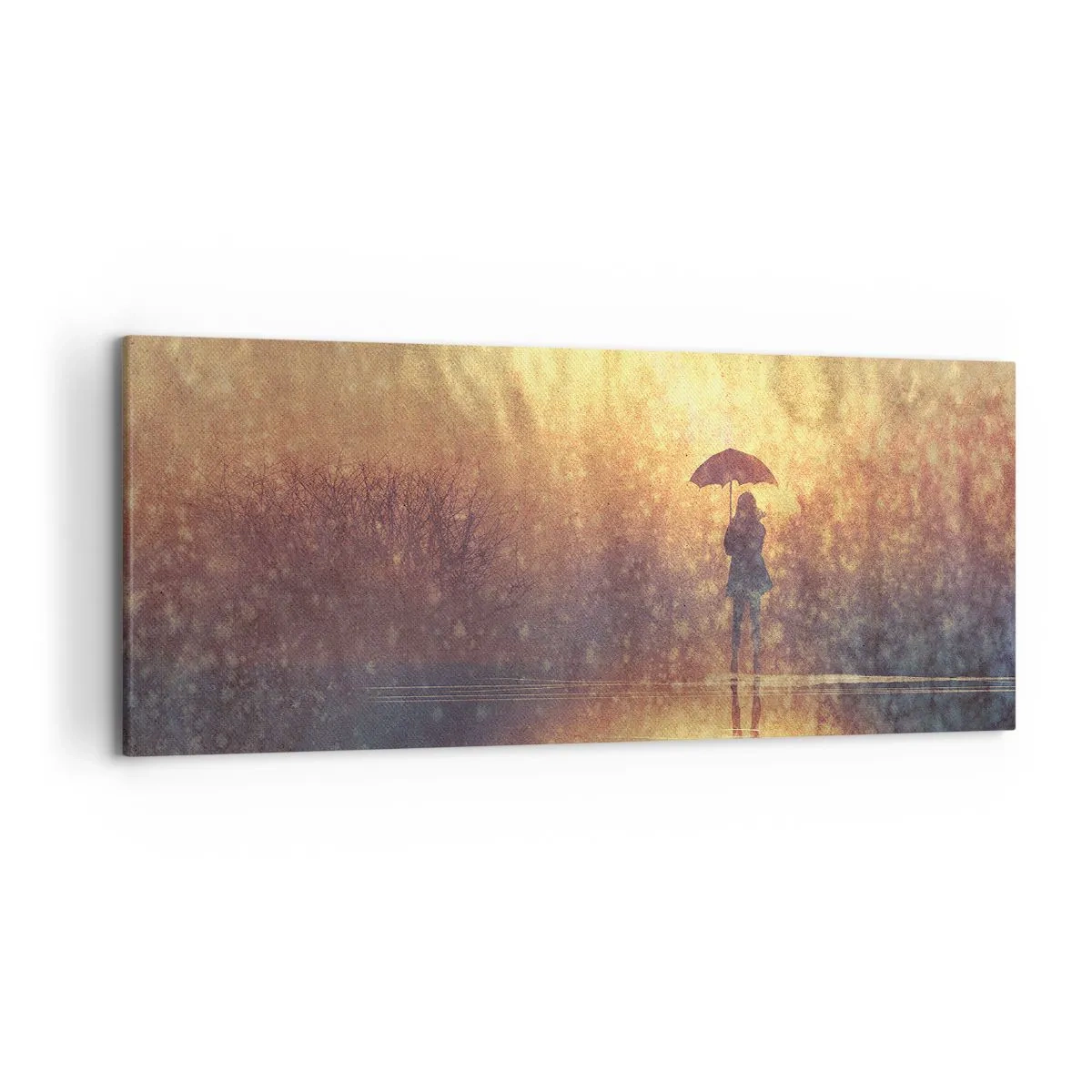 Schilderen op canvas - Ik voel dat iemand naar me kijkt - 120x50 cm