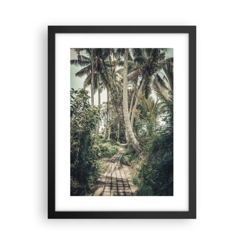 Poster in een zwarte lijst - Palmsteeg - 30x40 cm