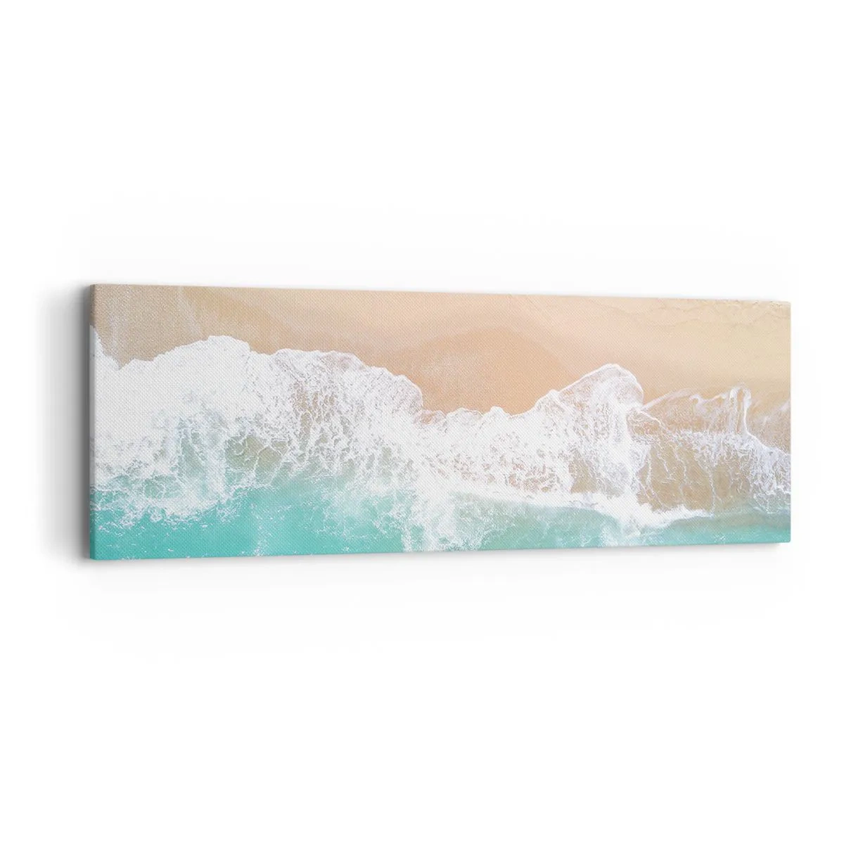 Schilderen op canvas - Een strelende aanraking - 90x30 cm