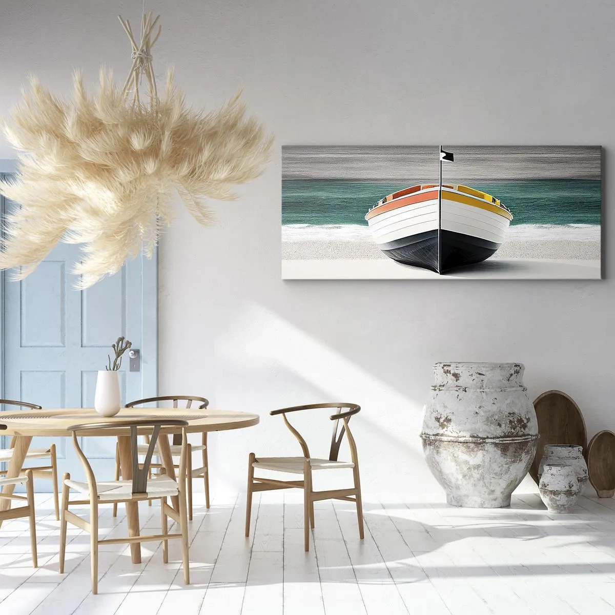 Schilderen op canvas - Op zijn plaats - 100x40 cm