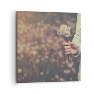 Schilderen op canvas - Bewaar ze alsjeblieft - 70x70 cm