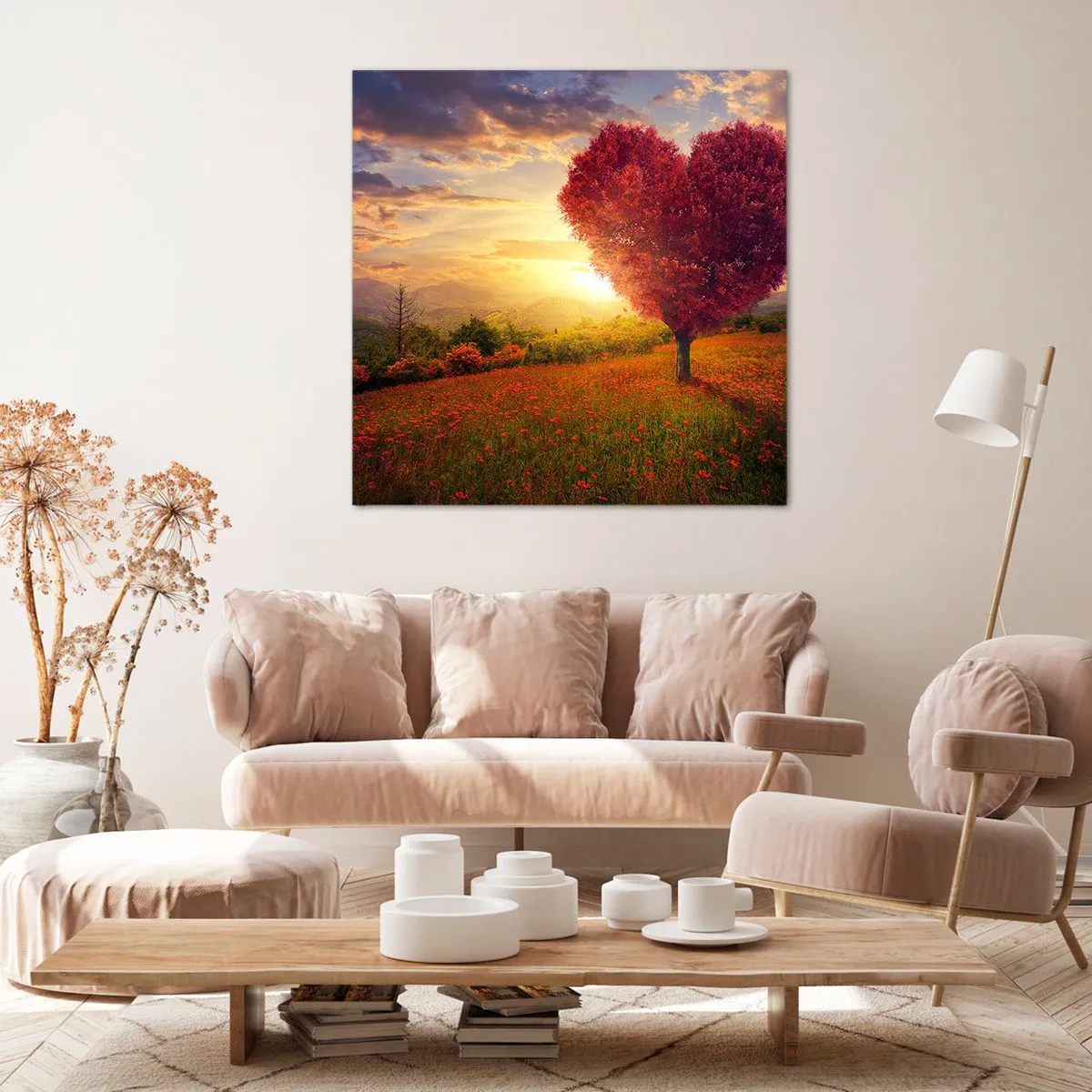 Schilderen op canvas - Het raakt het hart - 40x40 cm