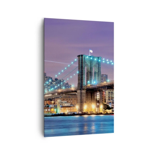 Schilderen op canvas - Al vele jaren de Brooklyn Bridge - 80x120 cm