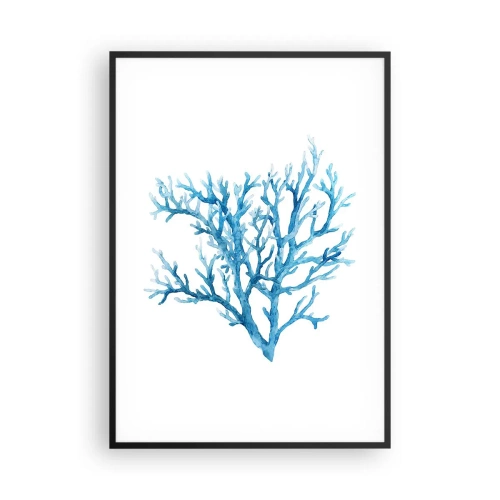 Poster in een zwarte lijst - Nautische filigraan - 70x100 cm