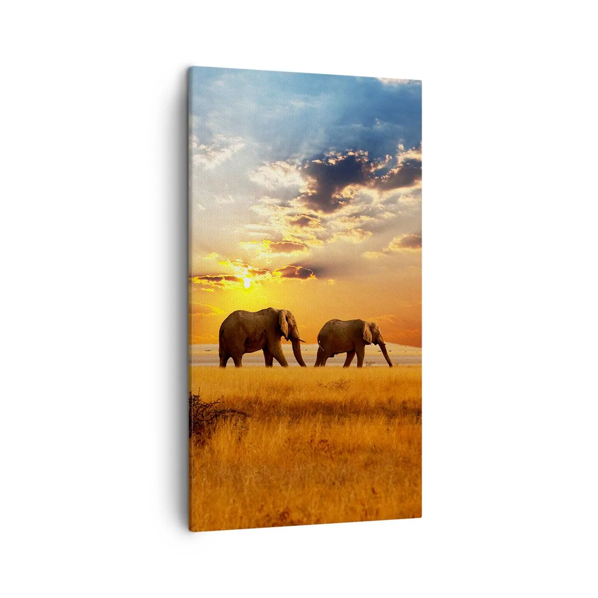 Schilderen op canvas - Familie wandeling - 45x80 cm