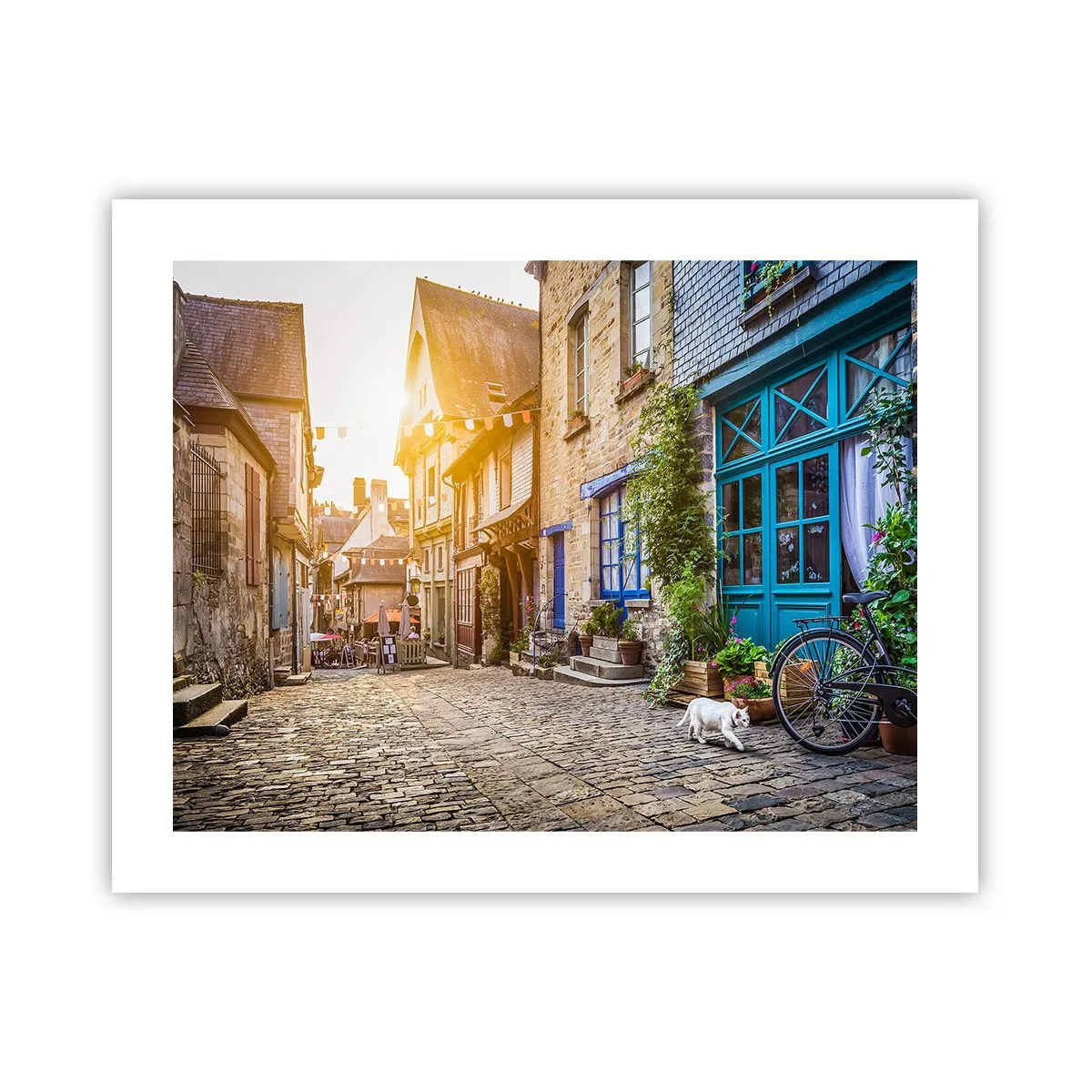 Poster - De witte geest van het stadje - 50x40 cm