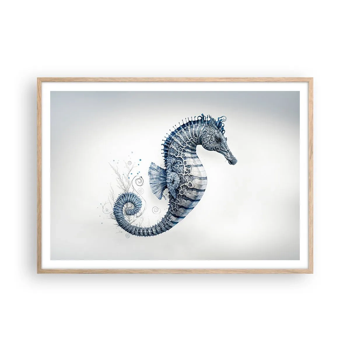 Een poster in een licht eiken lijst - Een subtiele grap van de natuur - 100x70 cm