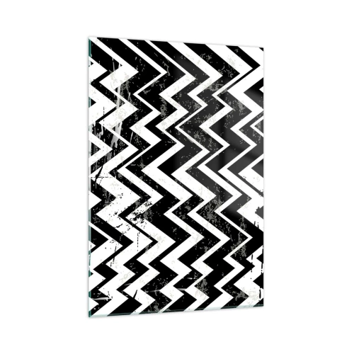 Schilderen op glas - Zyg-wit, zag-zwart - 50x70 cm
