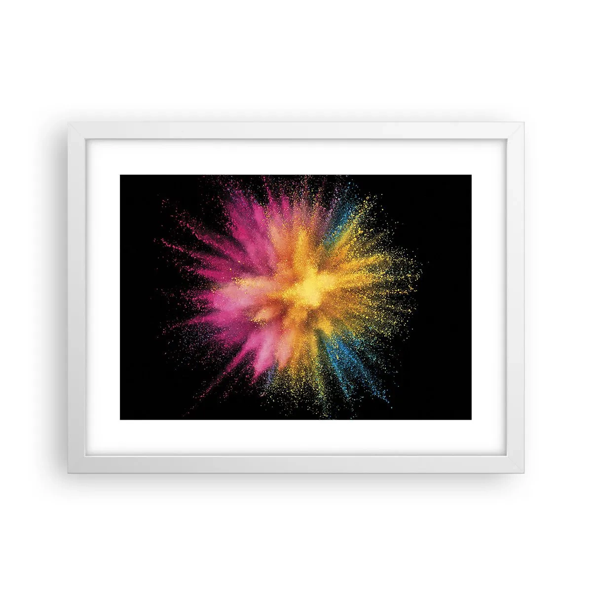 Poster in een witte lijst - De geboorte van kleuren - 40x30 cm