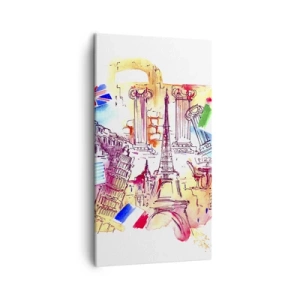 Schilderen op canvas - Europese tour - 45x80 cm