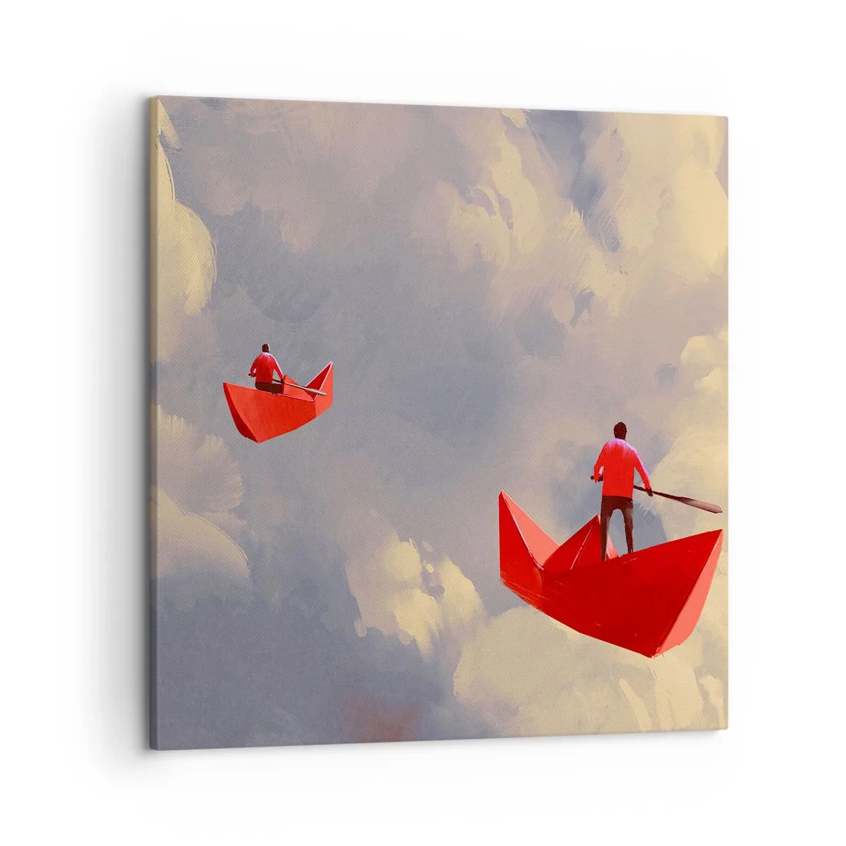 Schilderen op canvas - Dromers expeditie - 50x50 cm