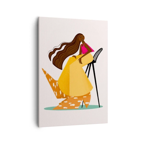 Schilderen op canvas - Fashion is ook leuk - 50x70 cm