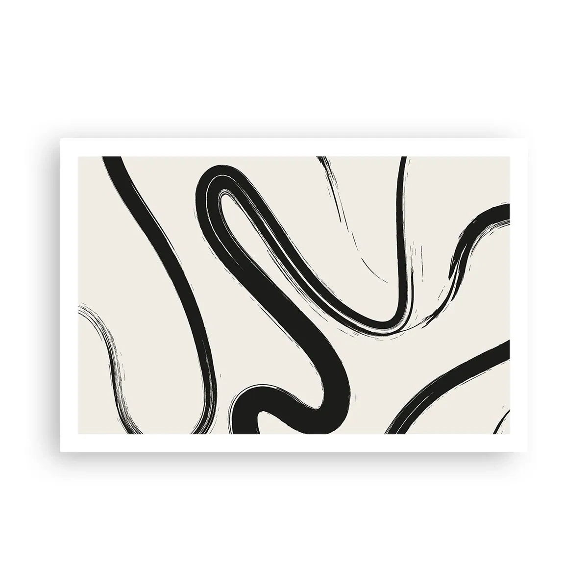 Poster - Zwart-wit eigenzinnigheid - 91x61 cm