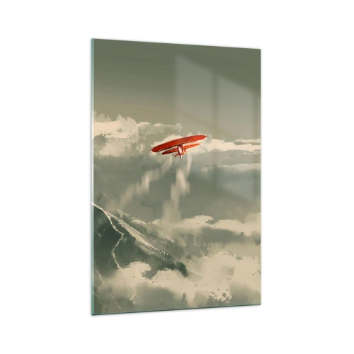 Schilderen op glas - Onverschrokken pionier - 70x100 cm